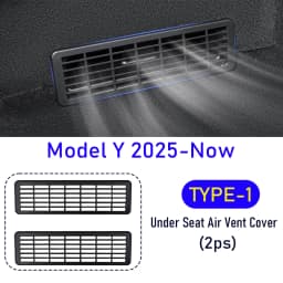 Under Seat Vent Cover for Tesla Model 3 Y Juniper 2025 2026 Air Condition Outlet Protector Rear Seat Air Vent Grill Accessories