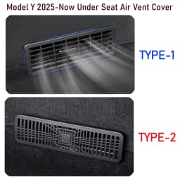 Under Seat Vent Cover for Tesla Model 3 Y Juniper 2025 2026 Air Condition Outlet Protector Rear Seat Air Vent Grill Accessories