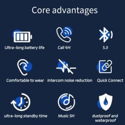 Intelligent Real-time Translation Earbuds Global 144 Languages Wireless BT Translation Earphones Waterproof Smart Voice Earbuds