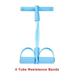 4-Level Resistance Band Tensioner with Non-Slip Handles - Home Fitness Equipment for Abdominal Muscle Training Yoga Abdominal