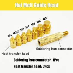 420/500Pcs Heat Set Insert Nuts Stainless Steel Brass Thermal Threaded Inserts for 3D Printing Plastic CNC Projects