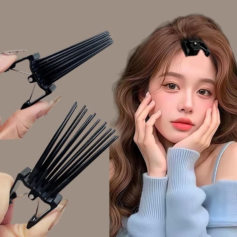 2pcs Simple Fluffy Hairpin Curling Root High Natural Fluffy Hair Clip Women Hair Curler Hair Curler Styling Fluffiness Tool Comb