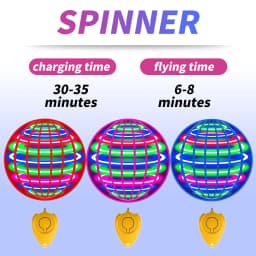 Flying Ball, Automatic Spinning Ball, LED Dazzling Lights, Floating Magic, Fan, UFO Flying Machine, Toy, Gift, Game, Sports Ball