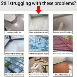 450g Polyurethane Waterproof Coating Invisible Paste Sealant Glue with Brush Adhesive Repair Nano Glue for Home Roof Bathroom Freeze-resistant Wall Crack Repair Glue Easy to brush on.