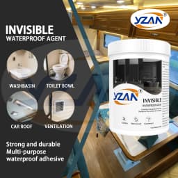 450g Polyurethane Waterproof Coating Invisible Paste Sealant Glue with Brush Adhesive Repair Nano Glue for Home Roof Bathroom Freeze-resistant Wall Crack Repair Glue Easy to brush on.
