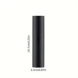 10ml Travel Perfume Atomizer, Refillable Cologne Container, Empty Spray Bottle Suitable for Mini Atomizer Size (Black)
