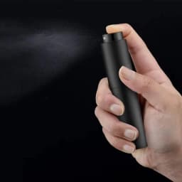 10ml Travel Perfume Atomizer, Refillable Cologne Container, Empty Spray Bottle Suitable for Mini Atomizer Size (Black)
