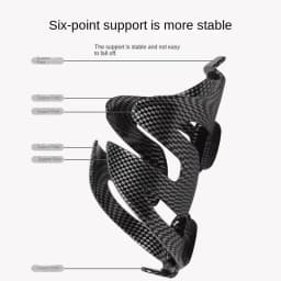 Ultra Lightweight Full Carbon Fiber Pattern Water Kettle Cage Matte Durable Bicycle Bottle Rack Road Mountain Bike Bike