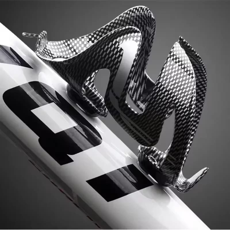Ultra Lightweight Full Carbon Fiber Pattern Water Kettle Cage Matte Durable Bicycle Bottle Rack Road Mountain Bike Bike