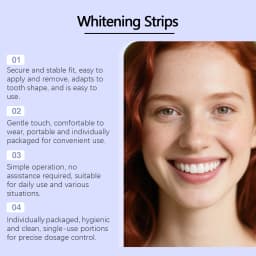 Purple Teeth Whitening Strips Oral Cleaning Removal Gel Improve Dental Yellowing Oral Care, for Lasting Bright Smile
