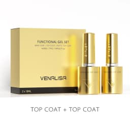 1/2/3pcs Kit Venalisa 10ml Nail Gel Polish HEMA/TPO Free Base Ultra Glossy Diamond Tempered Long Wear Top Coat Matt Gel Varnish