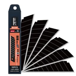 100/10PCS Carbon Steel Replace Utility Knife Blade 100mm*18mm Black DIY Tool Carving Blades For Student Office Station