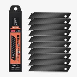 100/10PCS Carbon Steel Replace Utility Knife Blade 100mm*18mm Black DIY Tool Carving Blades For Student Office Station