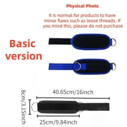 1pc Ankle Straps for Cable Machines Padded Ankle Cuffs for Leg Exercise WorkoutsFully Adjustable and Breathable Ankle