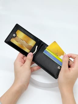 Fashion Business Carbon Fiber Men's Card Case Anti-theft Brush Multi Card Holder Card Case