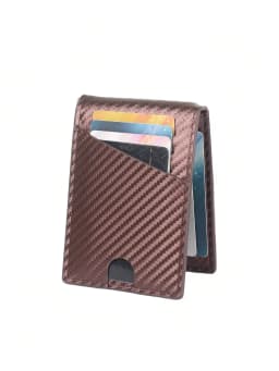 Fashion Business Carbon Fiber Men's Card Case Anti-theft Brush Multi Card Holder Card Case