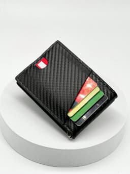 Fashion Business Carbon Fiber Men's Card Case Anti-theft Brush Multi Card Holder Card Case