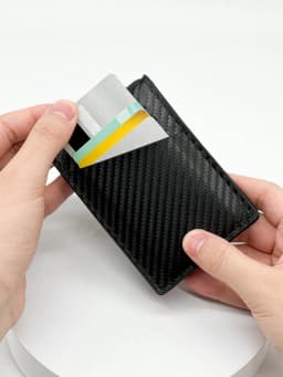 Fashion Business Carbon Fiber Men's Card Case Anti-theft Brush Multi Card Holder Card Case