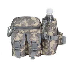 Outdoor Fanny Pack Waist Bag Pack Hip Bum EDC Bag with Adjustable Strap and Water Bottle Holder for Camping Hiking Hunting