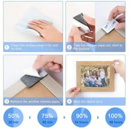 30pcs Double Sided Tape, Wall Tape Suitable For Home, Office, Car, Outdoor Use