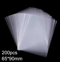 100pcs 65*90mm/61*88mm Card Sleeves Card Protectors Perfect Size for Football Card, Sport Card, MTG Card Collection Card Storage