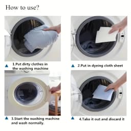 100 Anti-Fade Laundry Sheets - Dye Transfer Sheets for Washing Machine, Prevent Clothing from Staining and Leakage, Does Not Con