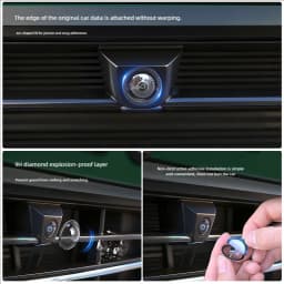 2PCS Car Camera Protective Cover Front Bumper Camera Anti-Scratch Shield Lens Guard PC Protective Cover Kits