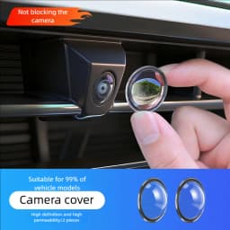 2PCS Car Camera Protective Cover Front Bumper Camera Anti-Scratch Shield Lens Guard PC Protective Cover Kits
