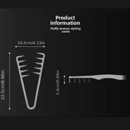 New Volumizing Wide-Tooth Hair Styling Comb Textured Styling Comb Korea Style Seam Covering Bangs Hair Combs For Men