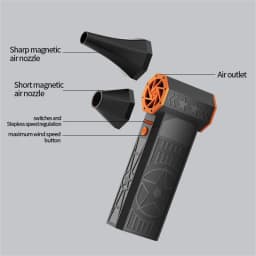 Fiizreal X50 240W Brushless Turbo Fan 57m/s 8000mAh Dual Battery 15W Type-C Magnetic Nozzle