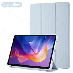 Silicone Case for Xiaomi Redmi Pad 2 11 Inch 2025, Ultra Thin Trifold Stand PU Leather Protective Cover, Auto Sleep / Wake