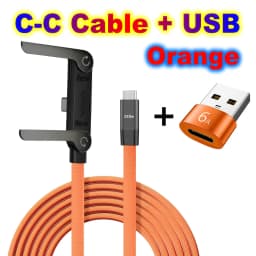 USB Type C Flat Phone Charger Fast Charging Cable C Kick Cable Stand Invisible Support Foldable Holder Charge Bracket For iPhone