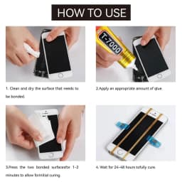B-7000 Clear Contact Adhesive 15ml/50ml/110ml for Phone T-7000 Repair Universal Glass Plastic DIY Precision Applicator