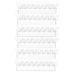 3/6/12/18pcs Necklace Storage Rack, Bracelet And Earrings Link With 8 Hooks, Anti-Tangle Wall-Mounted Jewelry Display Rack