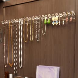3/6/12/18pcs Necklace Storage Rack, Bracelet And Earrings Link With 8 Hooks, Anti-Tangle Wall-Mounted Jewelry Display Rack