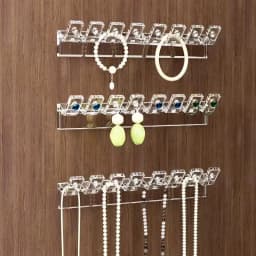 3/6/12/18pcs Necklace Storage Rack, Bracelet And Earrings Link With 8 Hooks, Anti-Tangle Wall-Mounted Jewelry Display Rack