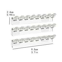 3/6/12/18pcs Necklace Storage Rack, Bracelet And Earrings Link With 8 Hooks, Anti-Tangle Wall-Mounted Jewelry Display Rack