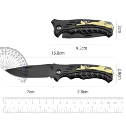 Stainless Steel Folding Knife Fillet Knife Fishing Boat Fishing Accessories with Easy To Carry Camping Meat Cutting PP Handle