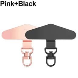Anti-Lost Phone Lanyard Universal Replacement Connector Tether Tab Clip Metal Card Pad Adapter for IPhone Samsung Secure Fit