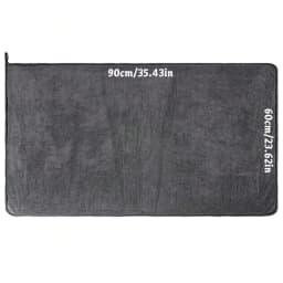 Dark Gray Car Microfiber Towel, Oversized Strong Absorbent Car Wash Cloth, High-Efficiency Cleaning Wipe Cloth