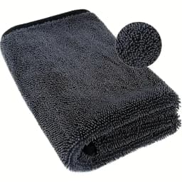 Dark Gray Car Microfiber Towel, Oversized Strong Absorbent Car Wash Cloth, High-Efficiency Cleaning Wipe Cloth