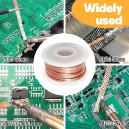 Desoldering Mesh Braid Tape Wire Repair Tool Copper Welding Point Solder Remover for Wire Soldering Wick Tin Lead Cord Flux