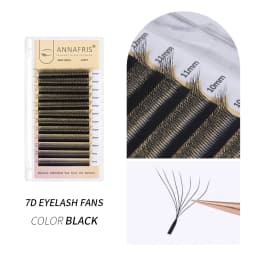 ANNAFRIS Premade Volume Fan YY 3D 4D 5D W-Shaped Lash Automatic Flowering W Lashes Extension Natural Soft Full Dense Mink Lash