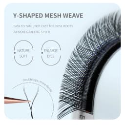 ANNAFRIS Premade Volume Fan YY 3D 4D 5D W-Shaped Lash Automatic Flowering W Lashes Extension Natural Soft Full Dense Mink Lash