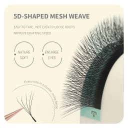 ANNAFRIS Premade Volume Fan YY 3D 4D 5D W-Shaped Lash Automatic Flowering W Lashes Extension Natural Soft Full Dense Mink Lash