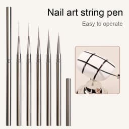 Nails Art Liner Brushes Striping Drawing Elongated Lines Painting 6/9/12/15/18mm Nail Professional Manicure Tool ZJS02