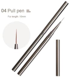 Nails Art Liner Brushes Striping Drawing Elongated Lines Painting 6/9/12/15/18mm Nail Professional Manicure Tool ZJS02