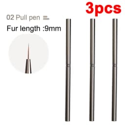 Nails Art Liner Brushes Striping Drawing Elongated Lines Painting 6/9/12/15/18mm Nail Professional Manicure Tool ZJS02