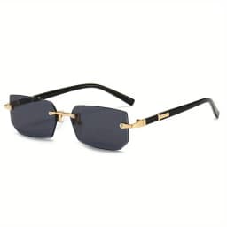 1/3 PCS Rimless Sunglasses Rectangle Fashion Popular Women Men Shades Small Square Sun Glasses Female Male Summer Traveling