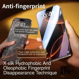 5Pcs Oleophobic Coating Dust Free Privacy Screen Protector For iPhone 17 Pro Max 15 13 11 12 14 16 Pro Easy Installation Glass